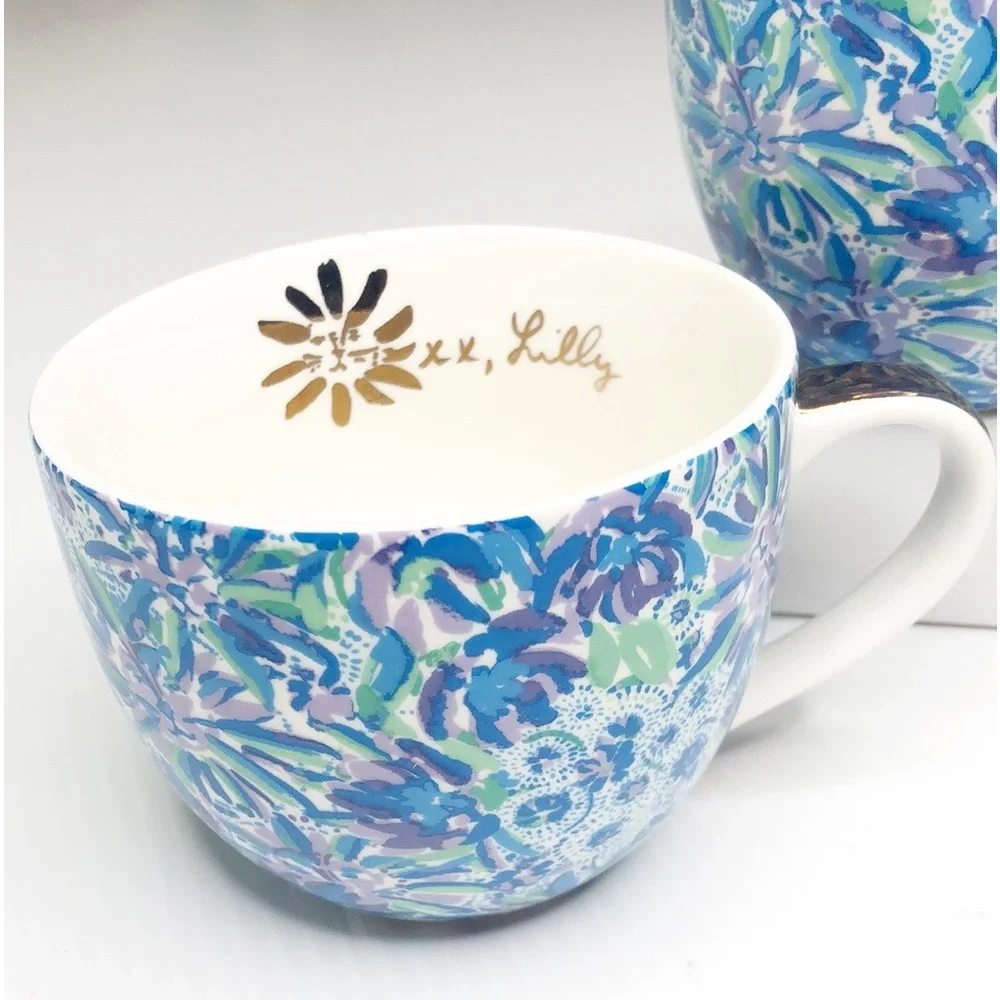 Lilly Pulitzer Pair of Colorful 12oz Mugs - Picture 2 of 9